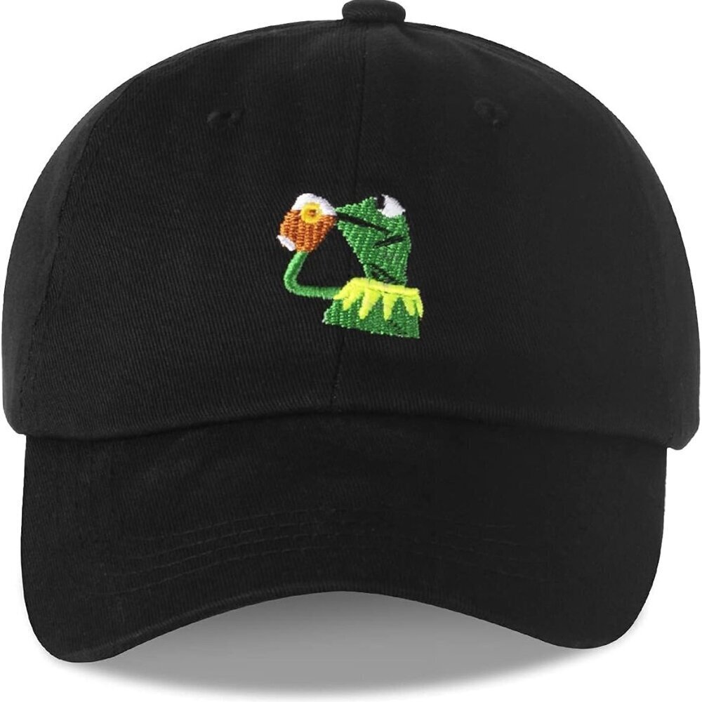 Embroidered Frog Baseball Cap Adjustable Unisex